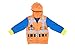 Lego Movie Emmet Orange Boys Two-Piece Zip-Up Costume Hoodie & Sweatpants Set