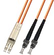 100M Multimode Duplex Fiber Optic Cable (50/125) - LC to ST