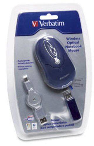 Verbatim Optical Travel-Maus schnurlos (mit Store Away Receiver) schwarz
