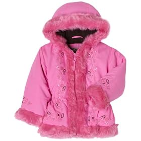 Big Chill Girls 2-6x Micro Fiber With Fur Trim
