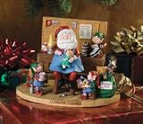 Work Bench with Santa Christmas Elf