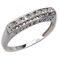 10K White Gold .07 CTW Diamond Forever Ring