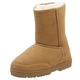 Staheekum Mens Welly Sheepskin Boot,Chestnut,11 M