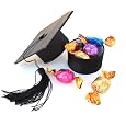Black Graduation Hat Specialty Gift Box Of Premium Filled Chocolate Candies - Godiva 4 Pack Discounts