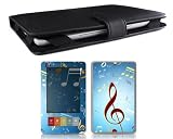 Bundle Monster Barnes & Noble Nook Synthetic Leather Case Cover Jacket + Skin Sticker + Screen Protector Ebook Accessories Combo - Fit 3G and Wifi Version