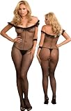 Plus Size Crotchless Fishnet Bodystocking