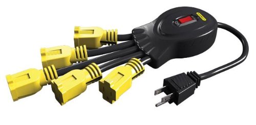Stanley 31500 Power Squid with 5-Grounded Outlets Black YellowB007X60IVU : image
