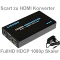 Ligawo � Scart zu HDMI Konverter + Upscaler auf 720p/1080p + integrierter Verst�rker + Netzteil + HDCP Unterst�tzung - Scart zu HDMI Wandler Adapter Converter
