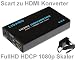 Produkt-Bild: Ligawo &reg; Scart zu HDMI Konverter + Upscaler auf 720p/1080p + integrierter Verst&auml;rker + Netzteil + HDCP Unterst&uuml;tzung - Scart zu HDMI Wandler Adapter Converter
