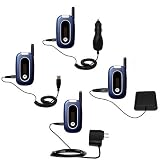 Road Warrior Kit for the Motorola W315 includes a Car & Wall Charger AND USB cable AND Battery Extender - Gomadic Brand w/ TipExchange Technology