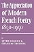 The Appreciation of Modern French Poetry