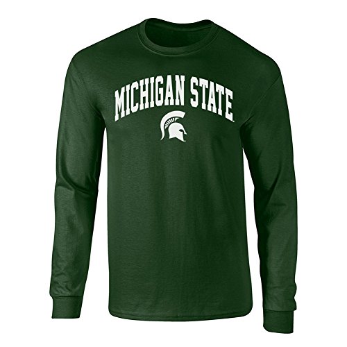 Michigan State Spartans Long Sleeve Tshirt Forest Green