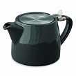 FORLIFE Stump 16-Ounce Teapot with SLS Lid and Infuser, Black Graphite