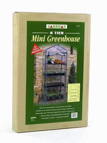 Childrens Toyshop  Outdoor Living : Gardman 4 Tier Mini Greenhouse