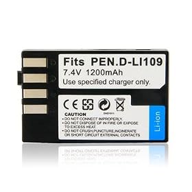 7.4V 1200mAh Lithium Battery for PEN.D-LI109 Digital Camera (Black) + Worldwide free shiping