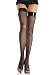 Fishnet Thigh High Nylon Stocking With Vinyl Top