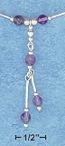 Sterling Silver and Amethyst Beaded Necklace by SilverChicks