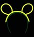 GLOW IN THE DARK BUNNY OR CAT EARS BARRETTE HAIR ACCESSORY