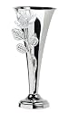 Godinger Silver Plated Vase with Crystal Rose