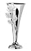 Godinger Silver Plated Vase with Crystal Rose