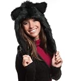 Black Bear Half Animal Hood Hoodie Hat