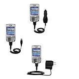 Deluxe Kit for the PalmOne Treo 750v includes a USB cable with Car and Wall Charger - Gomadic Brand w/ TipExchange Technology