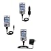 Deluxe Kit for the PalmOne Treo 750v includes a USB cable with Car and Wall Charger - Gomadic Brand w/ TipExchange Technology