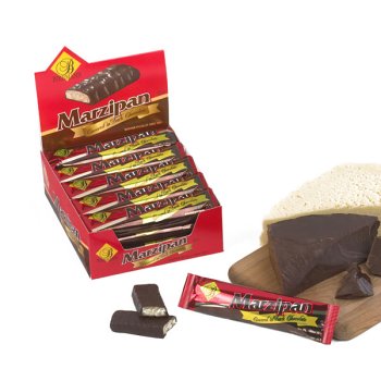 Dark Chocolate Covered Marzipan Bars by Biermann Marzipan