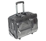 McKlein P Series Clinton Leather 17" Detachable Wheeled Laptop Case