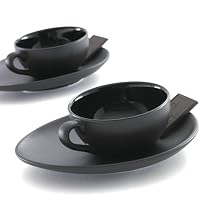 Nigella Lawson Espresso Cup/Saucer Set/4 Black
