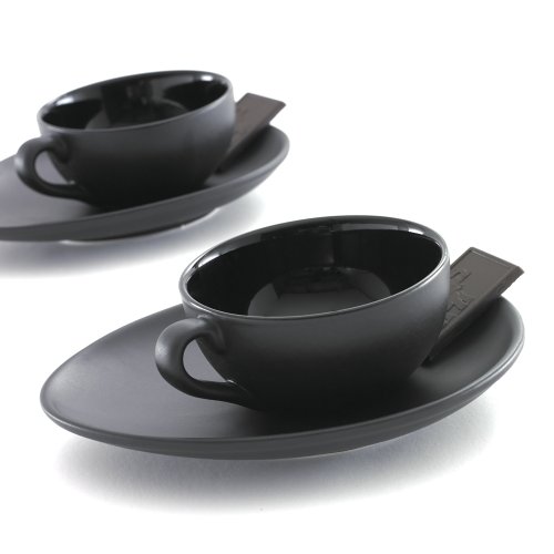 Nigella Lawson Espresso Cup/Saucer Set/4 Black