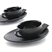 Nigella Lawson Espresso Cup/Saucer Set/4 Black