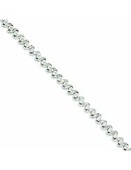 Genuine 14K White Gold White Gold Diamond Bracelet 11 Grams Of Gold 100% Satisfaction Guaranteed.