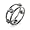 Eve's Addiction Sterling Silver Double Wire Wedding Band, 6