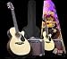 Full Size Acoustic / Electric Guitar Package with Guitar, Amplifier, Carry Band and Instructional DVD SX EAG 1K NA w/ AG1065