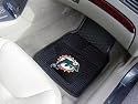 Miami Dolphins NFL 2 Piece Heavy Duty Vinyl Car & Truck Front Floor Mats