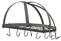 Old Dutch Half Round Pot Rack, Graphite