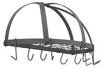 Old Dutch Half Round Pot Rack, Graphite