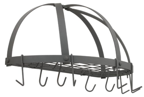 Old Dutch Half Round Pot Rack, Graphite