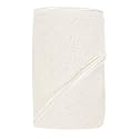 Bumkins Organic Cotton Hooded Towel Set - Cream Satin Trim