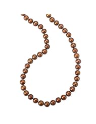 Elegance Collection Strung Chocolate pearl necklace, 6.0-6.5 mm pearls