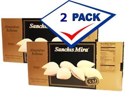 Sanchis Mira Turron Almendras Rellenas. Just arrived from Spain 5.3 oz. Pack of 2 by Sanchis Mira