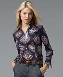Tommy Hilfiger Medallion-Print Long-Sleeved Shirt