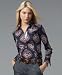 Apparel : Tommy Hilfiger Medallion-Print Long-Sleeved Shirt