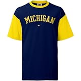 Nike Michigan Wolverines Navy Classic Raglan T-shirt