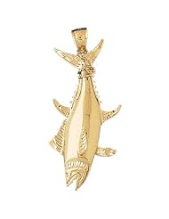 CleverEves 14K Gold Pendant Tuna 12.6 - Gram(s)