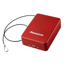 SentrySafe P005CR 0.05 Cubic Foot Combination Compact Safe, Red