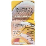 Trustex Banana Flavor Lubricated