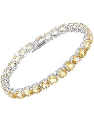 Genuine Morne Rouge (TM) Bracelet. 23.10 Ctw Citrine Sterling Silver Tennis Bracelet - Material/Stone: Citrine. 16.8 grams in weight and 7.5 inches in length. 100% Satisfaction Guaranteed.