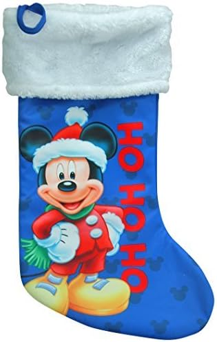 Disney Mickey and Minnie Mouse Christmas Stocking Bundle With Candies (15 Pieces)